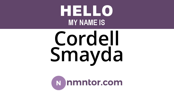 Cordell Smayda