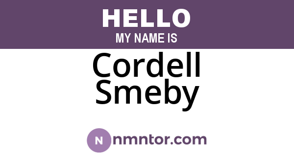 Cordell Smeby