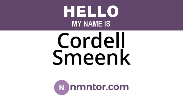 Cordell Smeenk