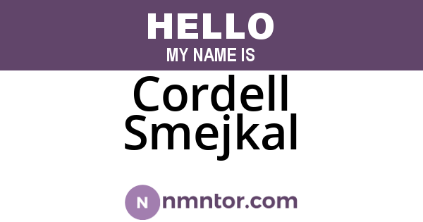Cordell Smejkal