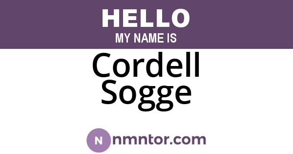Cordell Sogge