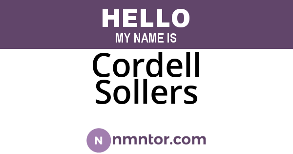 Cordell Sollers