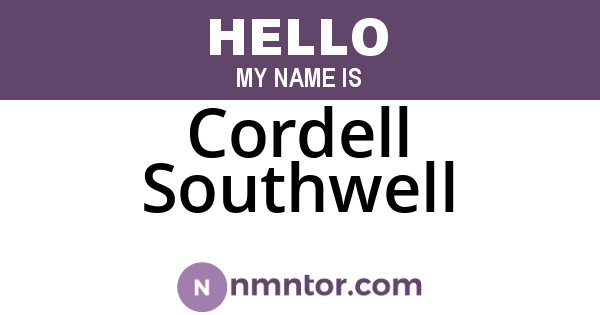 Cordell Southwell