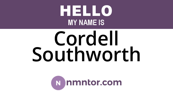 Cordell Southworth