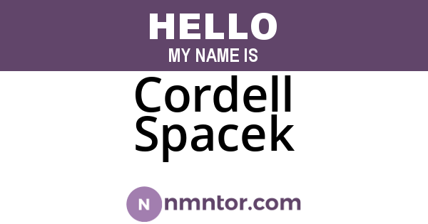 Cordell Spacek