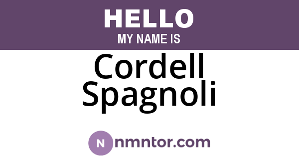 Cordell Spagnoli