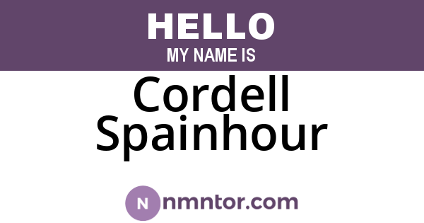 Cordell Spainhour