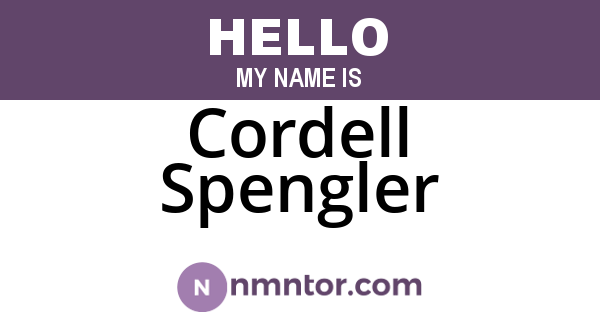 Cordell Spengler