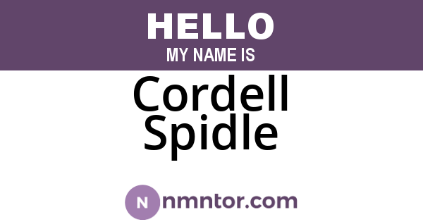 Cordell Spidle