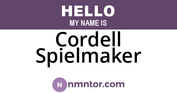 Cordell Spielmaker