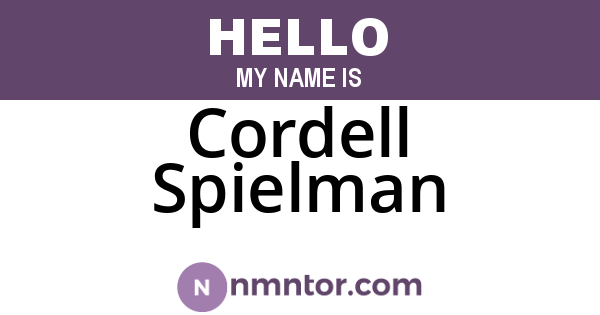 Cordell Spielman