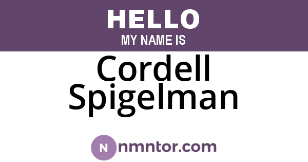Cordell Spigelman