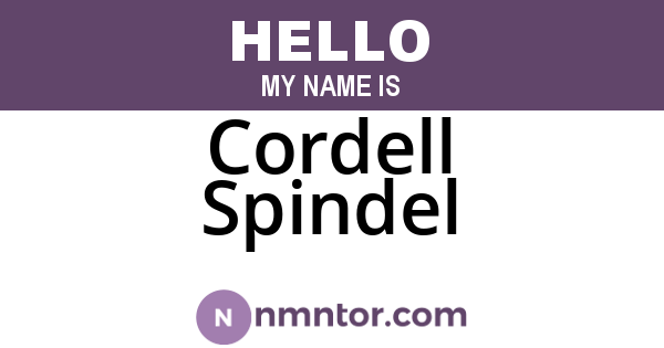 Cordell Spindel