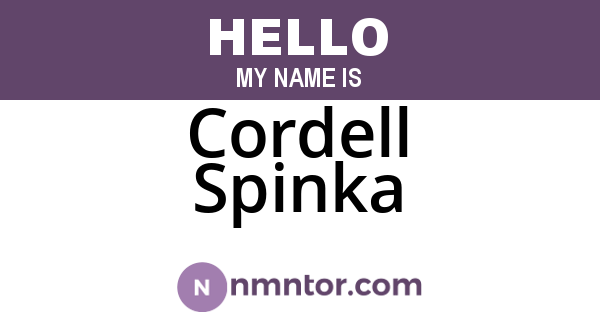 Cordell Spinka