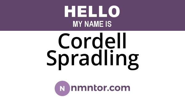 Cordell Spradling