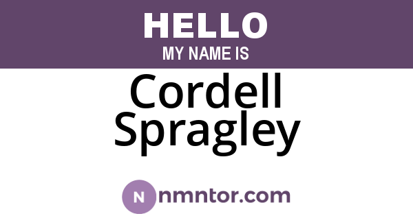 Cordell Spragley
