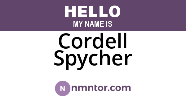 Cordell Spycher