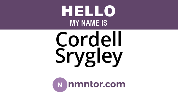 Cordell Srygley