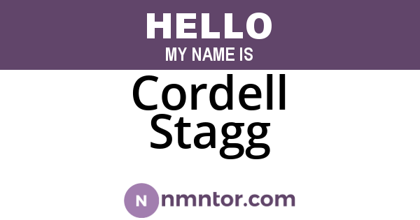 Cordell Stagg
