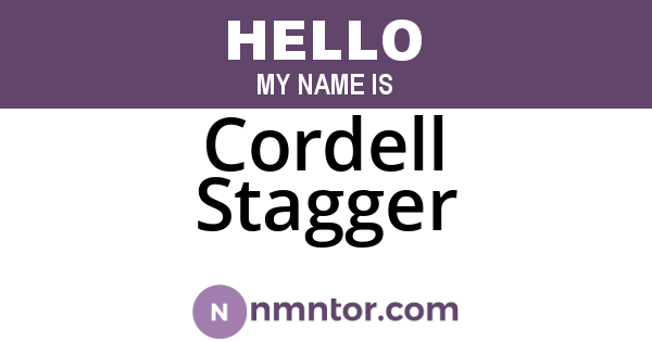 Cordell Stagger