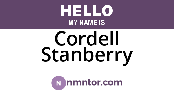 Cordell Stanberry