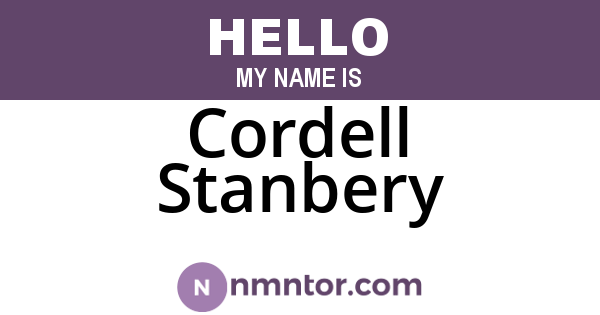 Cordell Stanbery