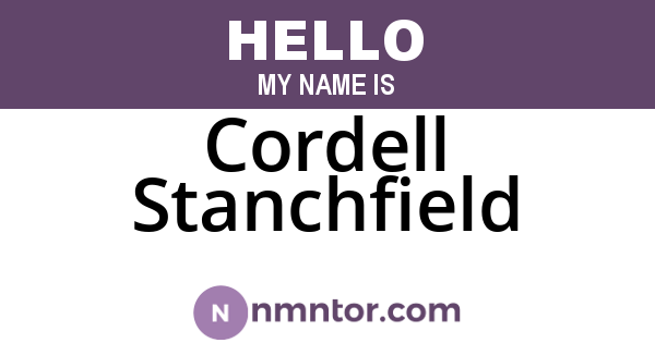 Cordell Stanchfield