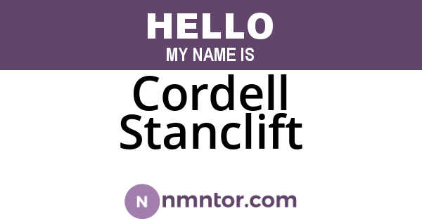 Cordell Stanclift