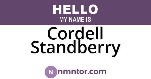 Cordell Standberry