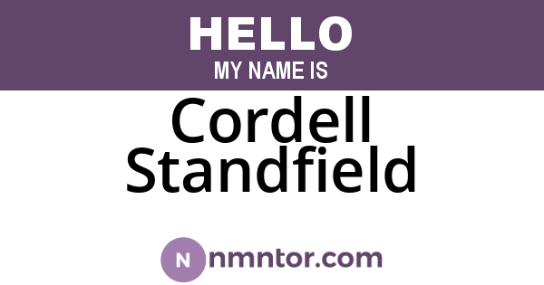 Cordell Standfield