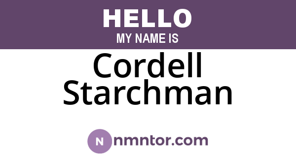 Cordell Starchman