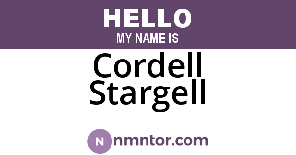 Cordell Stargell