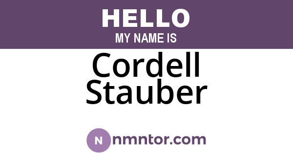 Cordell Stauber