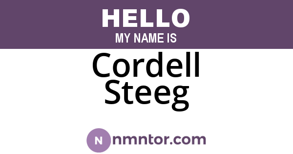 Cordell Steeg