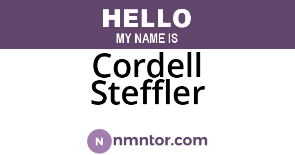 Cordell Steffler