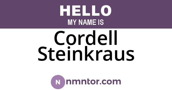 Cordell Steinkraus