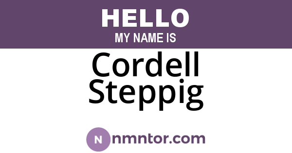 Cordell Steppig
