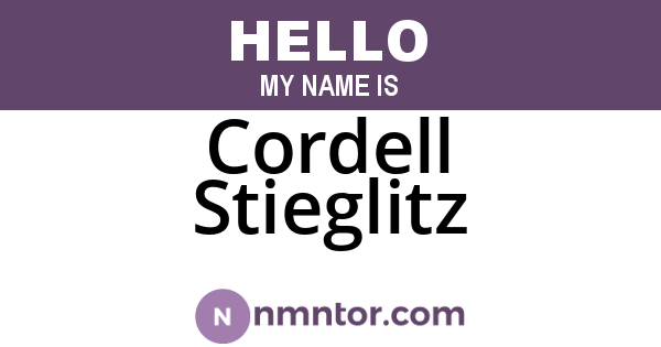 Cordell Stieglitz