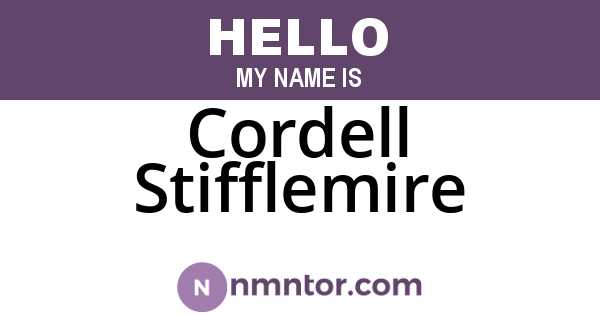 Cordell Stifflemire