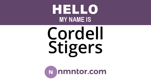 Cordell Stigers