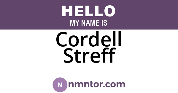 Cordell Streff