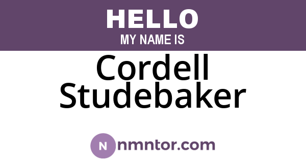 Cordell Studebaker