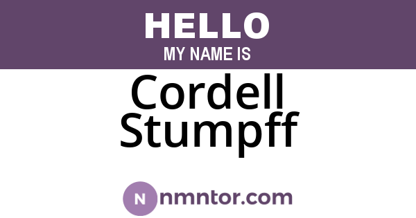 Cordell Stumpff