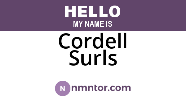 Cordell Surls