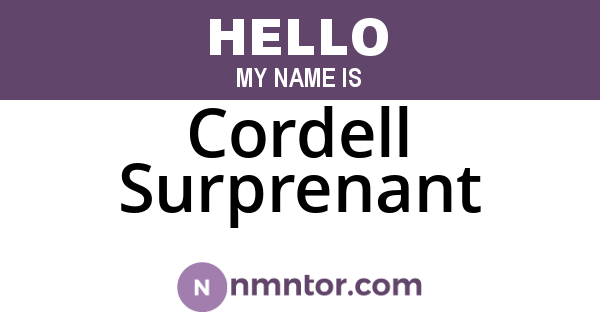 Cordell Surprenant