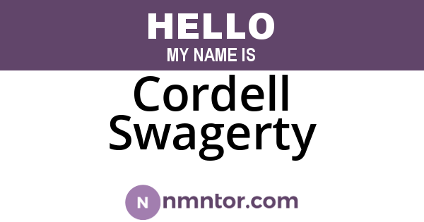 Cordell Swagerty