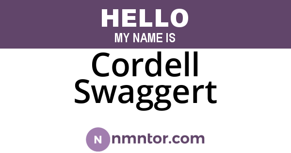 Cordell Swaggert