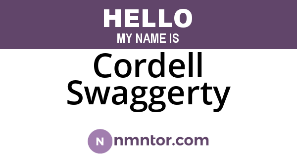 Cordell Swaggerty