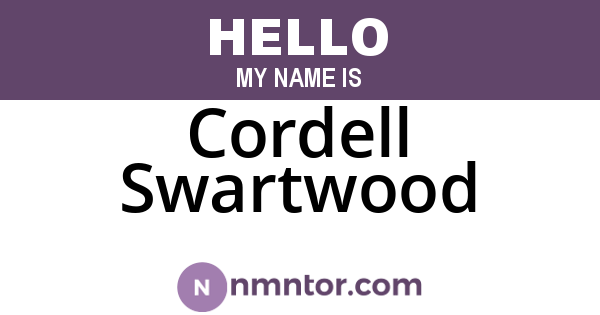 Cordell Swartwood