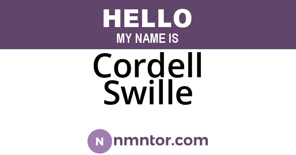Cordell Swille